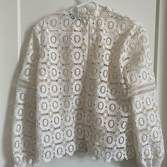 Self- Portrait Crochet Lace top - Picture 5 of 13